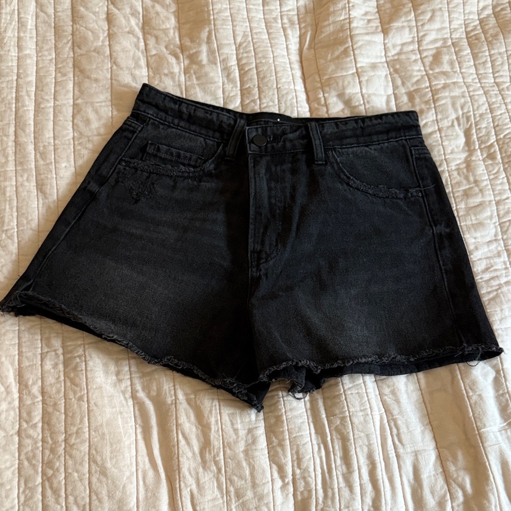 Classic Black Denim Women's Shorts